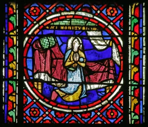 Ikkuna, jossa on kohtaus Saint Bonnet